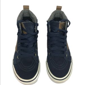 Boys high top suede vans sneakers